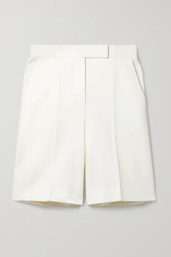 Bray Wool-Blend Canvas Shorts from Max Mara