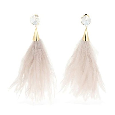 Feathers & Crystal Earrings from Rosantica