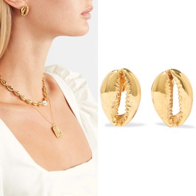 Puka Gold-Plated Earrings from Tohum