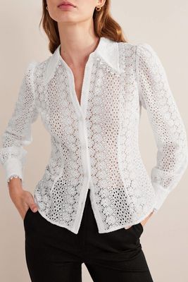 Fitted Lace Shirt from Boden