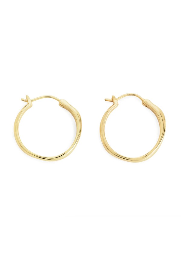 Small Gold-Plated Hoop Earrings from Arket 