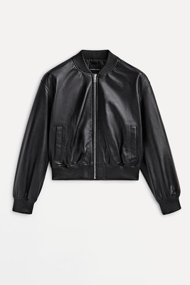 Nappa Leather Bomber Jacket from Massimo Dutti