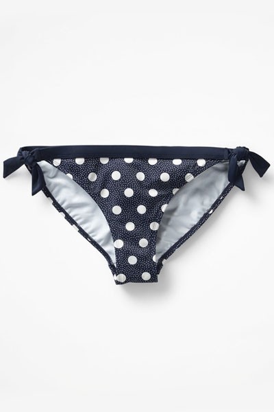 Contrast Tie Bikini Bottoms