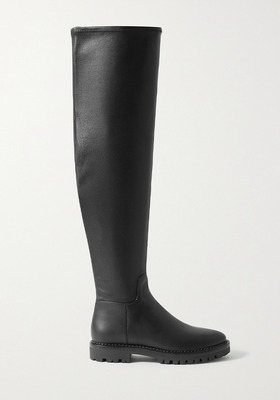 Cabria Stretch-Leather Over-The-Knee Boots from Vince