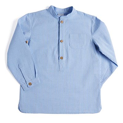 Mandarin Collar Cotton Shirt from Pepa & Co.