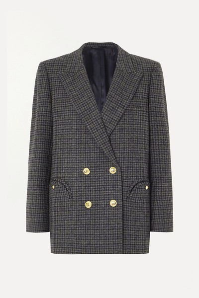 Everynight Double-Breasted Checked Wool Blazer from Blazé Milano