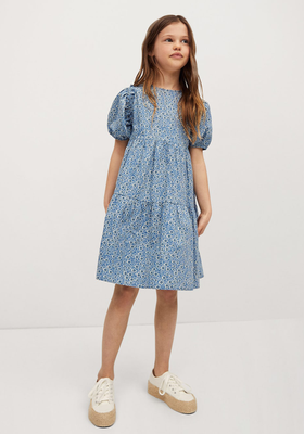 Floral Print Flared Dress from Mango
