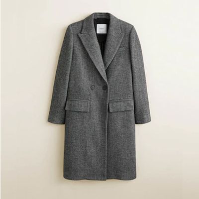 Lapel Structured Coat from Mango
