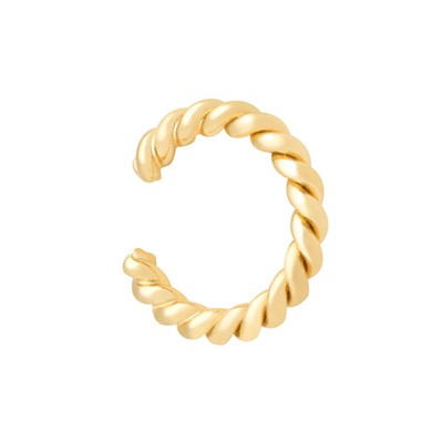 Rope Ear Cuff In Gold