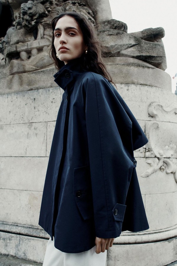 Cape Jacket With Tabs