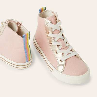 Pink Canvas High Tops 