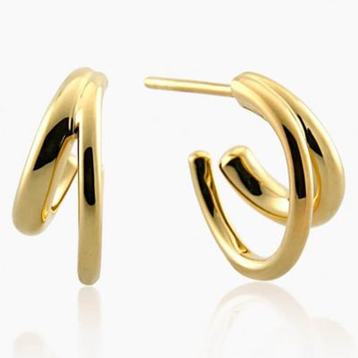 Gold Duo Hoop from Otiumberg