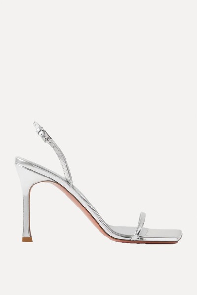 Maya Mirrored-Leather Sandals from AMINA MUADDI