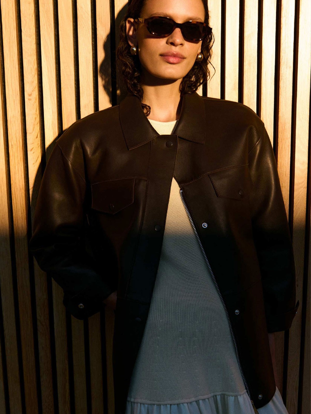 Clean Bonded Leather Jacket