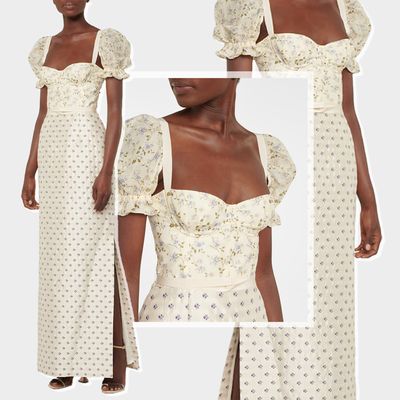  Floral Linen-Blend Maxi Dress, £1,260 | Brock Collection