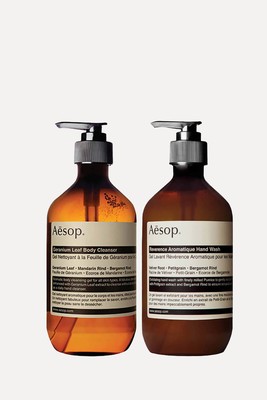 Geranium Cleanser & Reverence Hand Wash Duo from Aesop