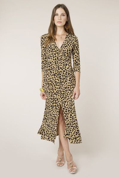 Katie – Leopard Camel from Rixo London