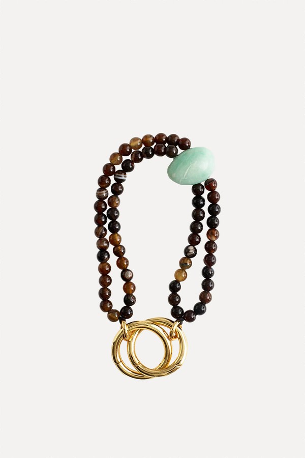 Double-Strad Beaded Bag Charm from Madewell