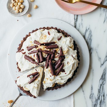 Chocolate & Hazelnut Banoffee Pie