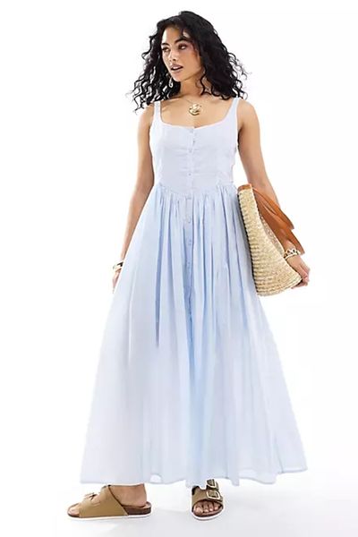 Voile Picnic Midi Sundress