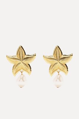 Starfish Pearl Detail Earrings from Jennifer Behr