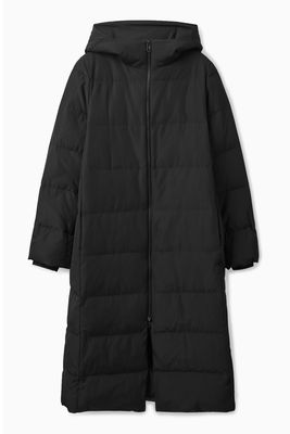 Recycled-Down Longline Puffer Coat from COS