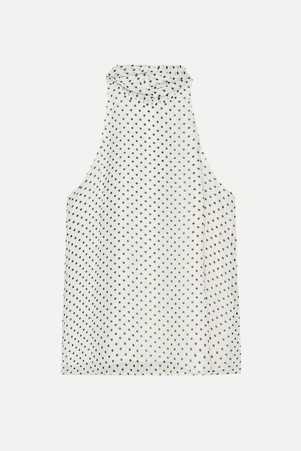 Polka Dot Halter Top from Zara