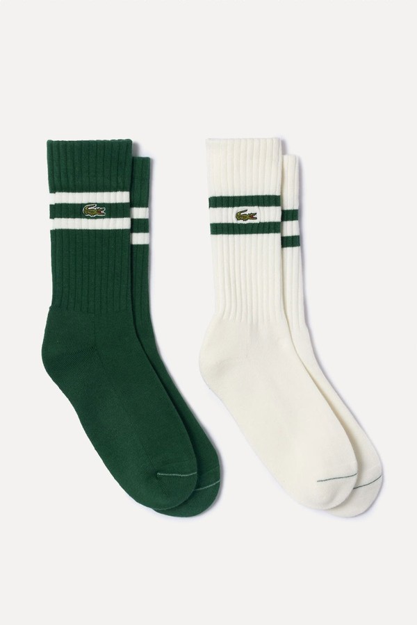 Ribbed Cotton Socks from Lacoste