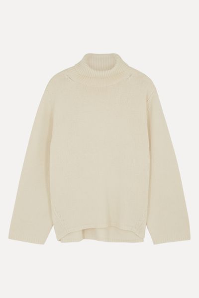 Roll Neck Wool Blend Jumper from Totême