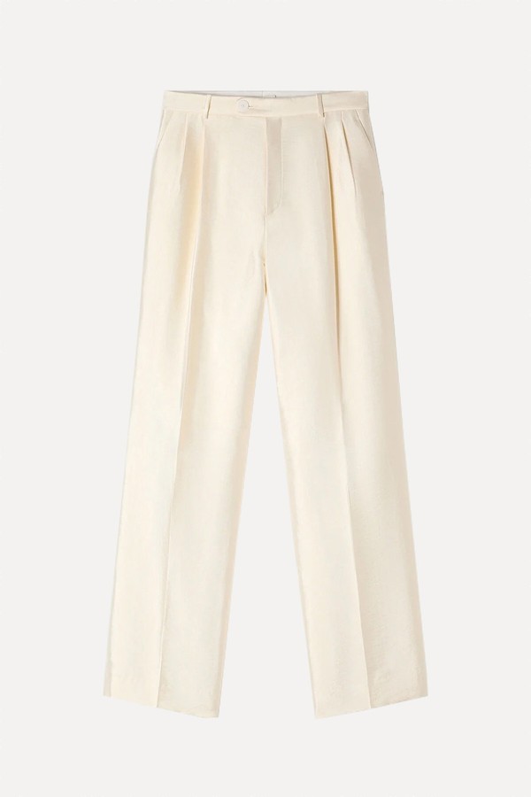 Satin Trousers from Sandro