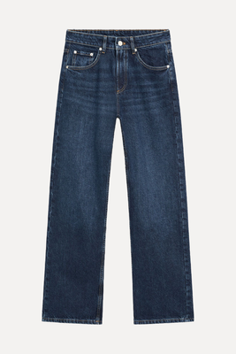 Wide-Leg Mid-Rise Jeans from Massimo Dutti