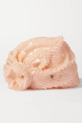 Hiromi Sequin Silk Turban from Maison Michel
