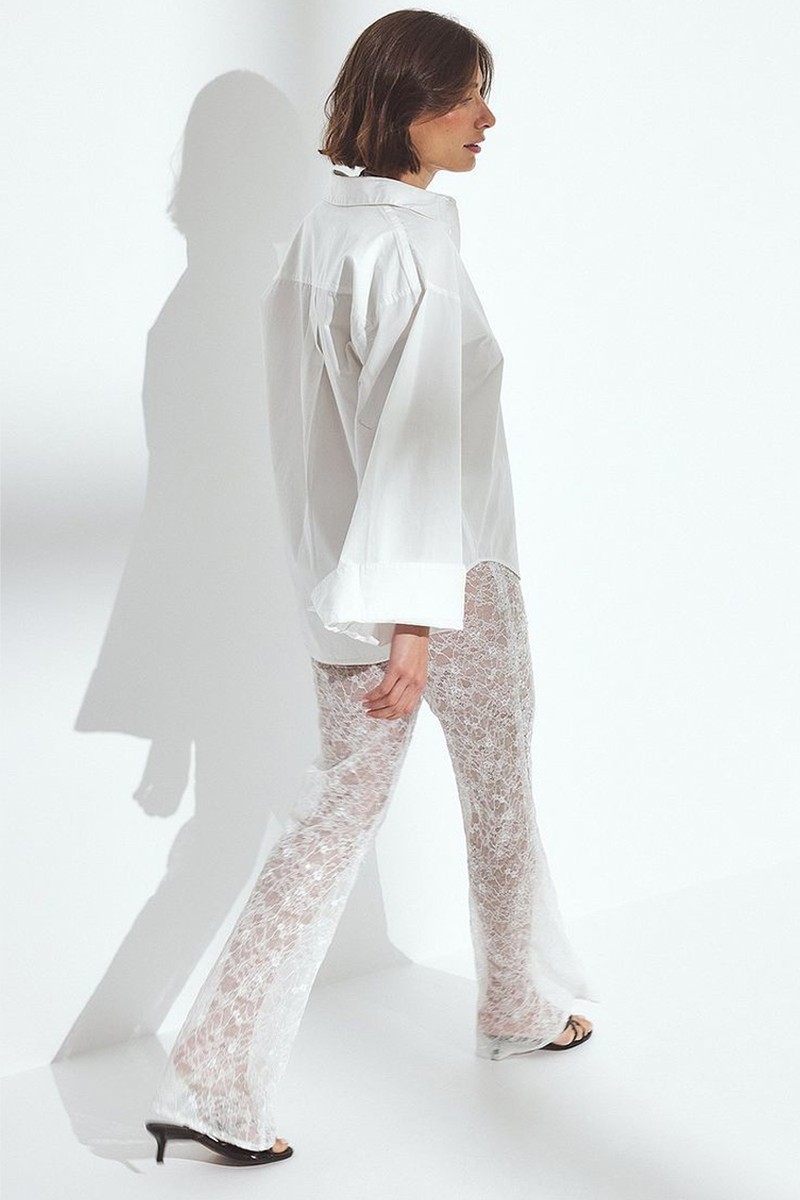 Lace Sequin Trousers from Na-Kd