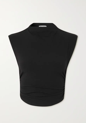 Lindy Cropped Ruched Top from Reformation
