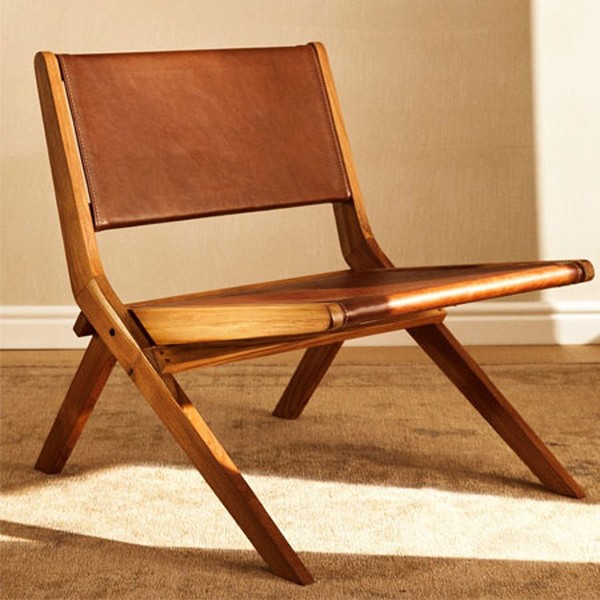 Leather Folding Chair