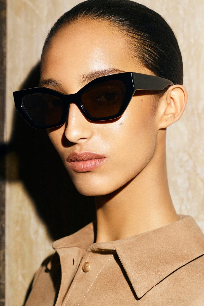 Angular Cat-Eye Sunglasses