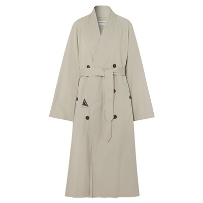 Judo Oversized Cotton-Twill Trench Coat from Balenciaga