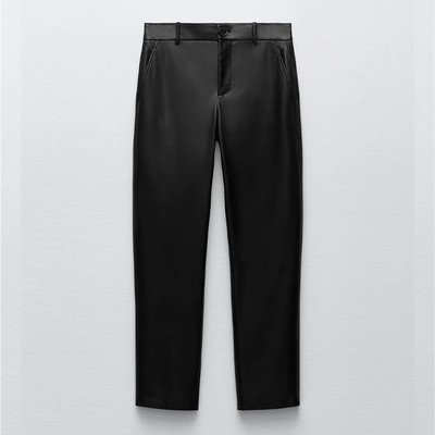 Faux Leather Trousers from Zara