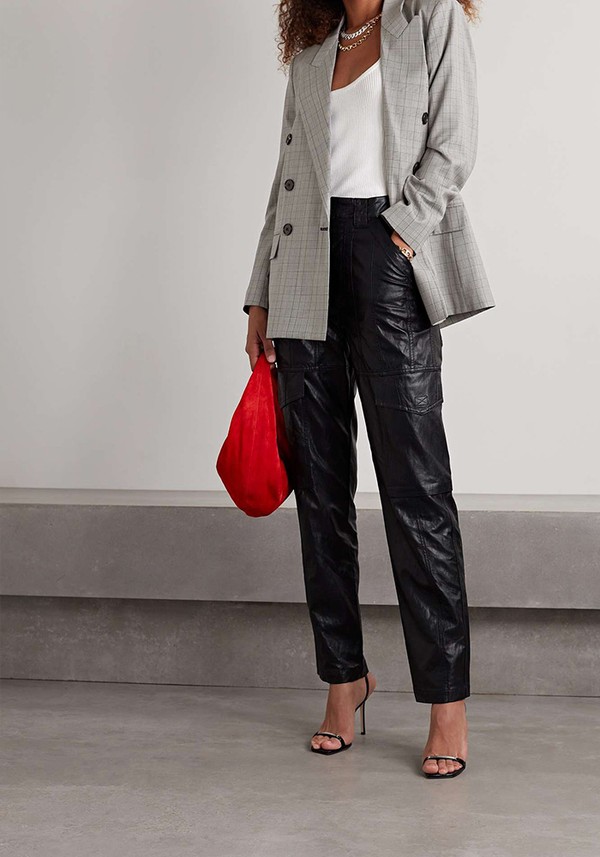 Oleaga Double-Breasted Checked Wool Blazer from Isabel Marant Étoile
