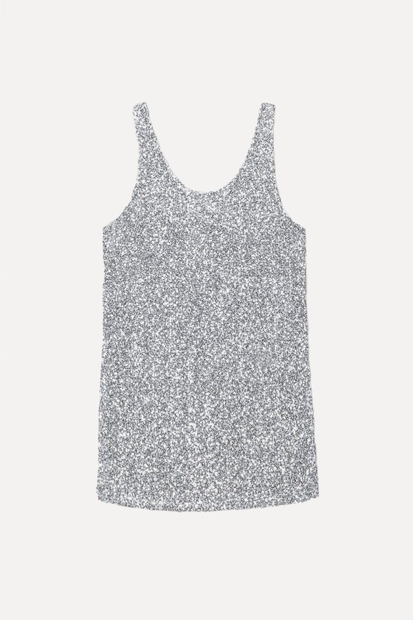 The Light Sequin Tank Dress from Mikuta