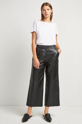 Alia Leather Culottes from French Connection
