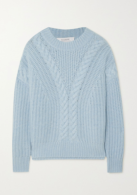 Cable-Knit Cashmere Sweater  from La Ligne