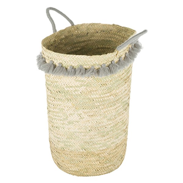 Fluorspar Laundry Basket With Tassels