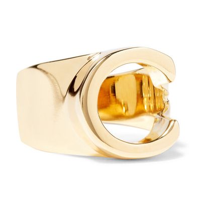 Alphabet Gold-Tone Ring from Chloé