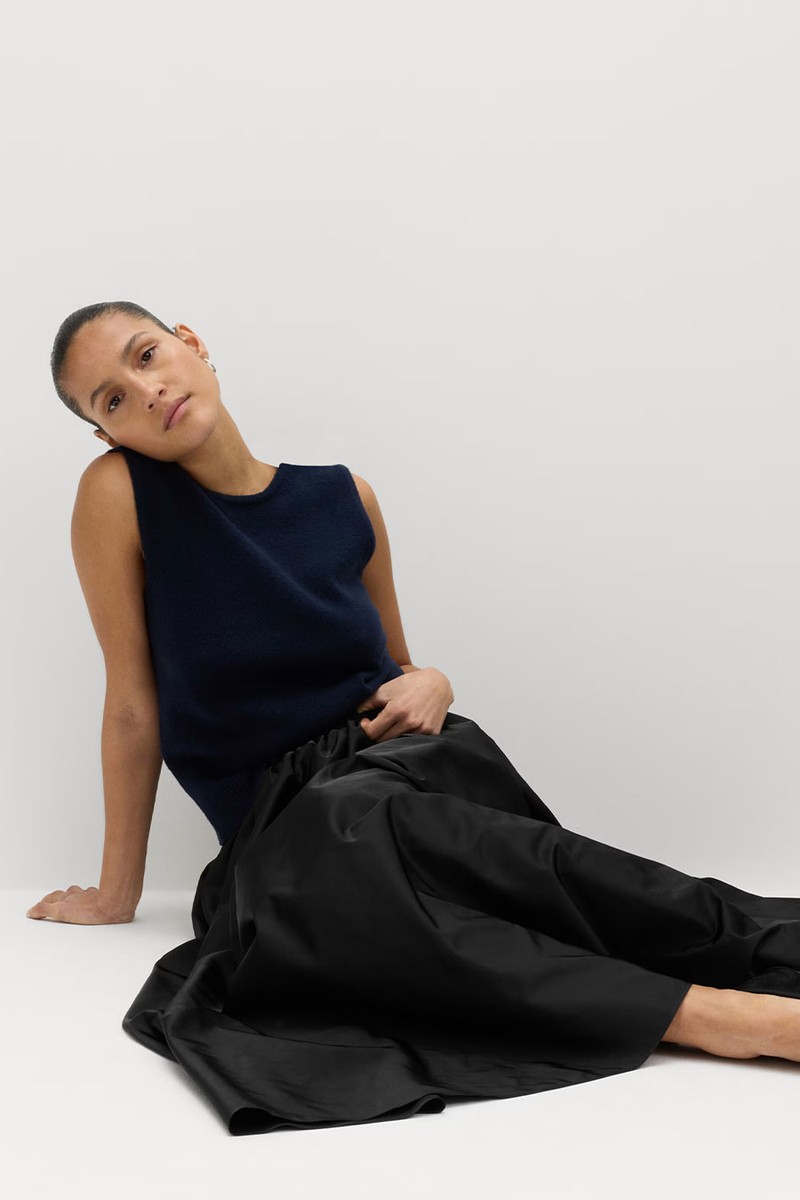 Taffeta Midi Circle Skirt from Marks & Spencer