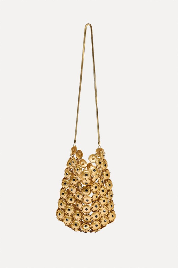 Metal Appliqué Bucket Bag