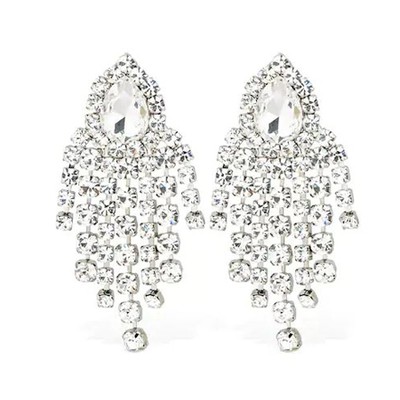 Crystal Cip-On Earrings from Alessandra Rich