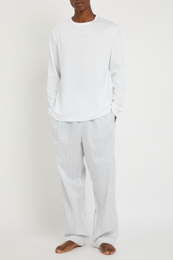 Striped Cotton Pyjama Trousers from CALVIN KLEIN