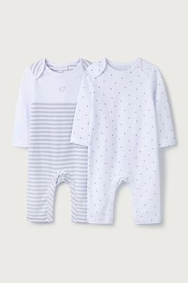 Star & Moon Sleepsuits from The White Company