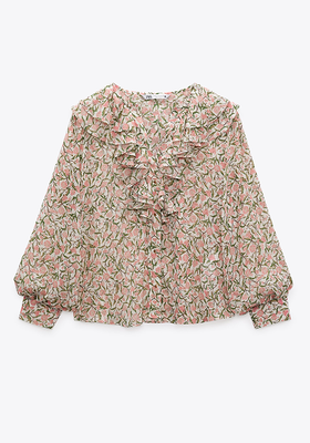 Floral Print Blouse from Zara
